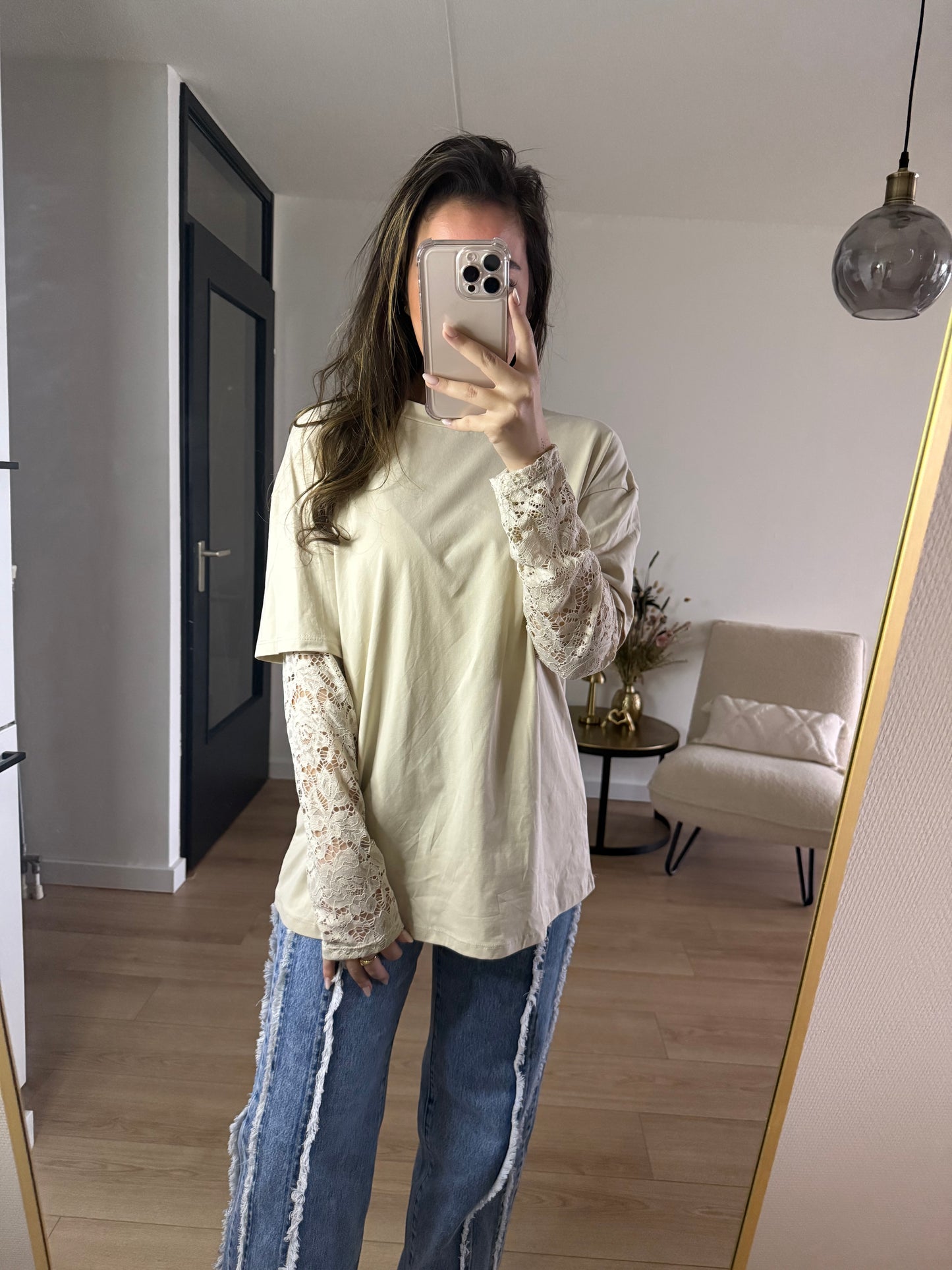Maeve tee beige