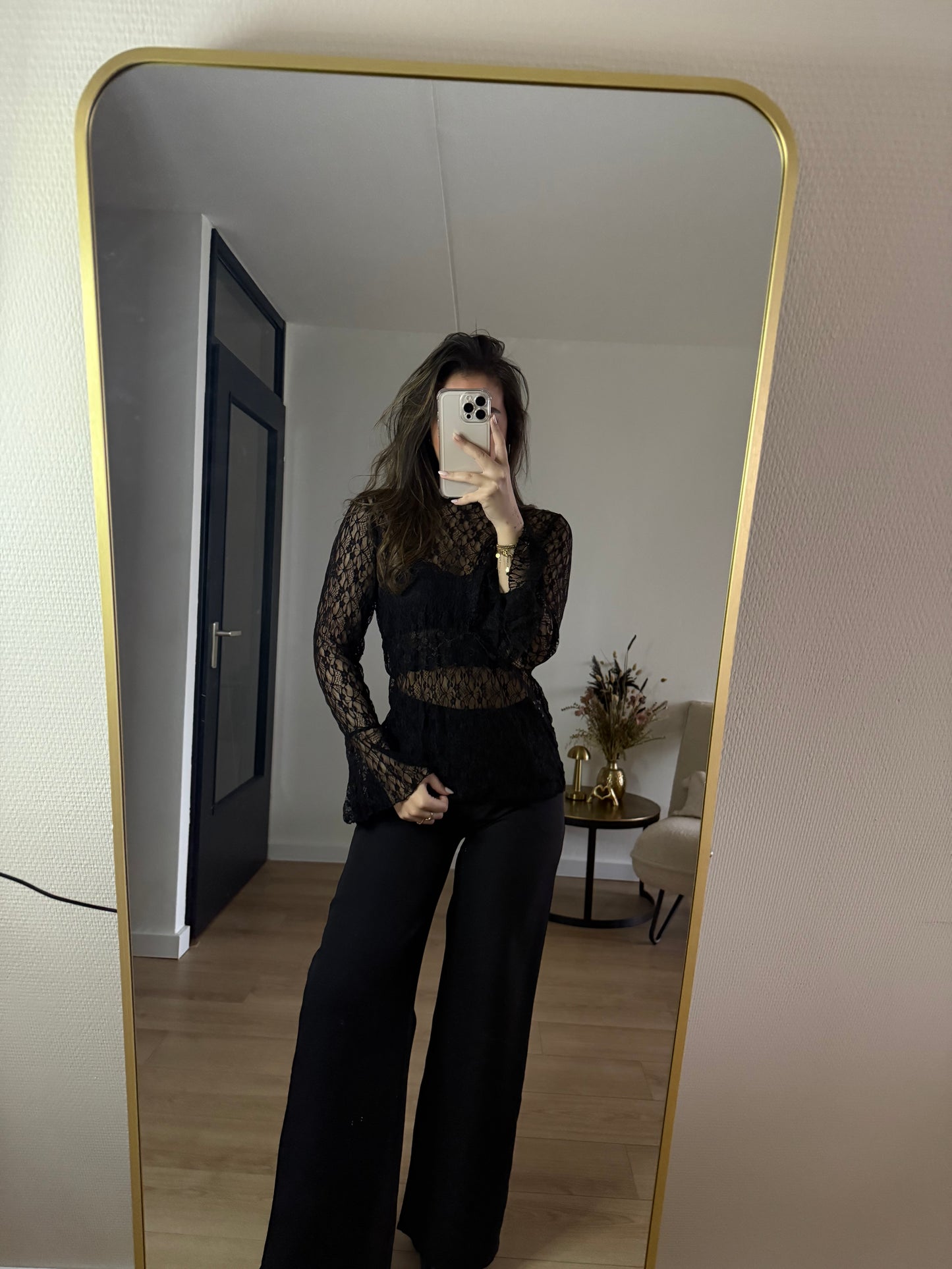 Lua lace top black