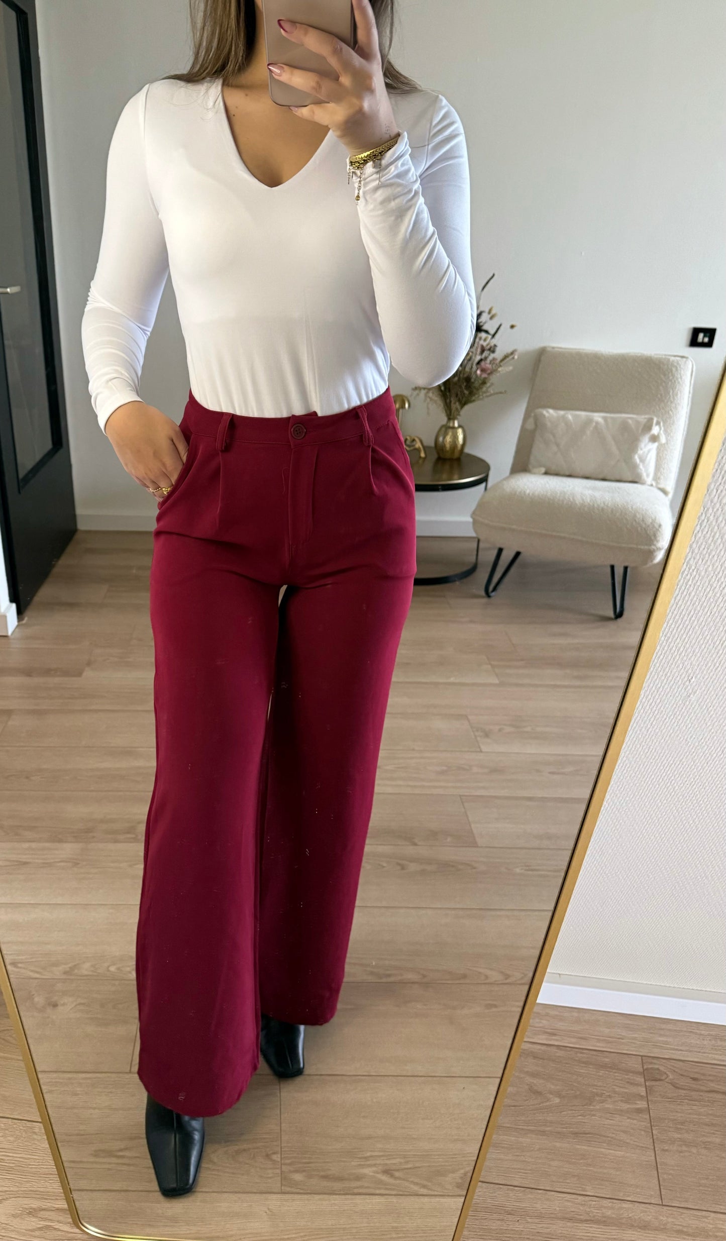 Vivi pantalon bordeaux