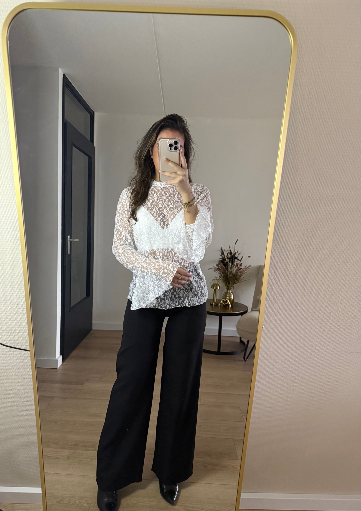 Lua lace top white