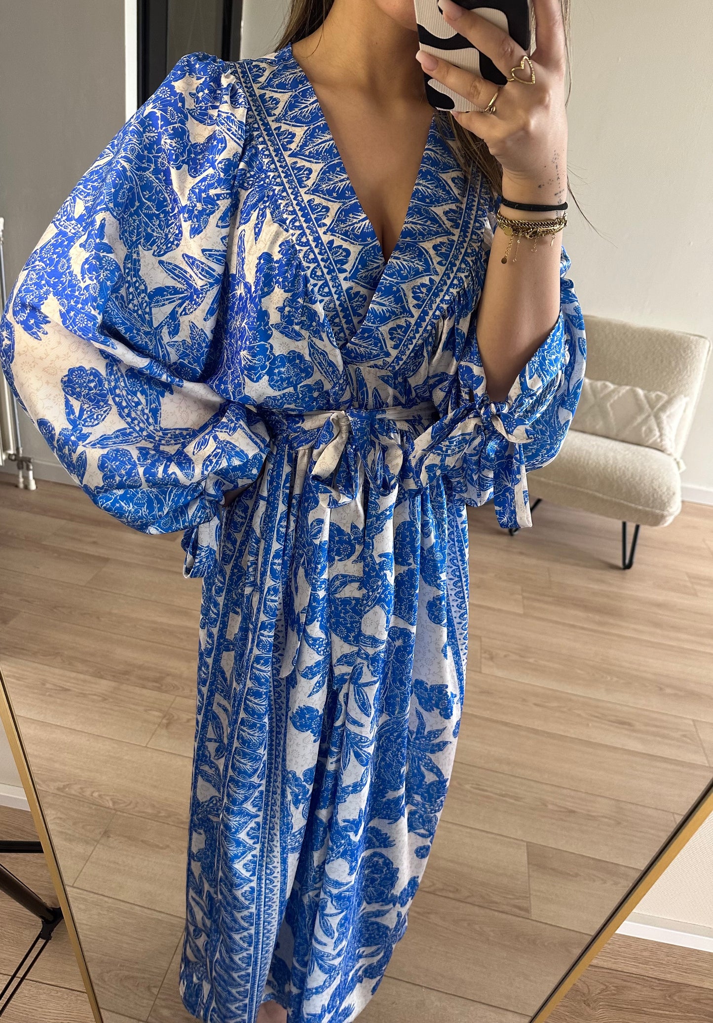 June maxi dress blue