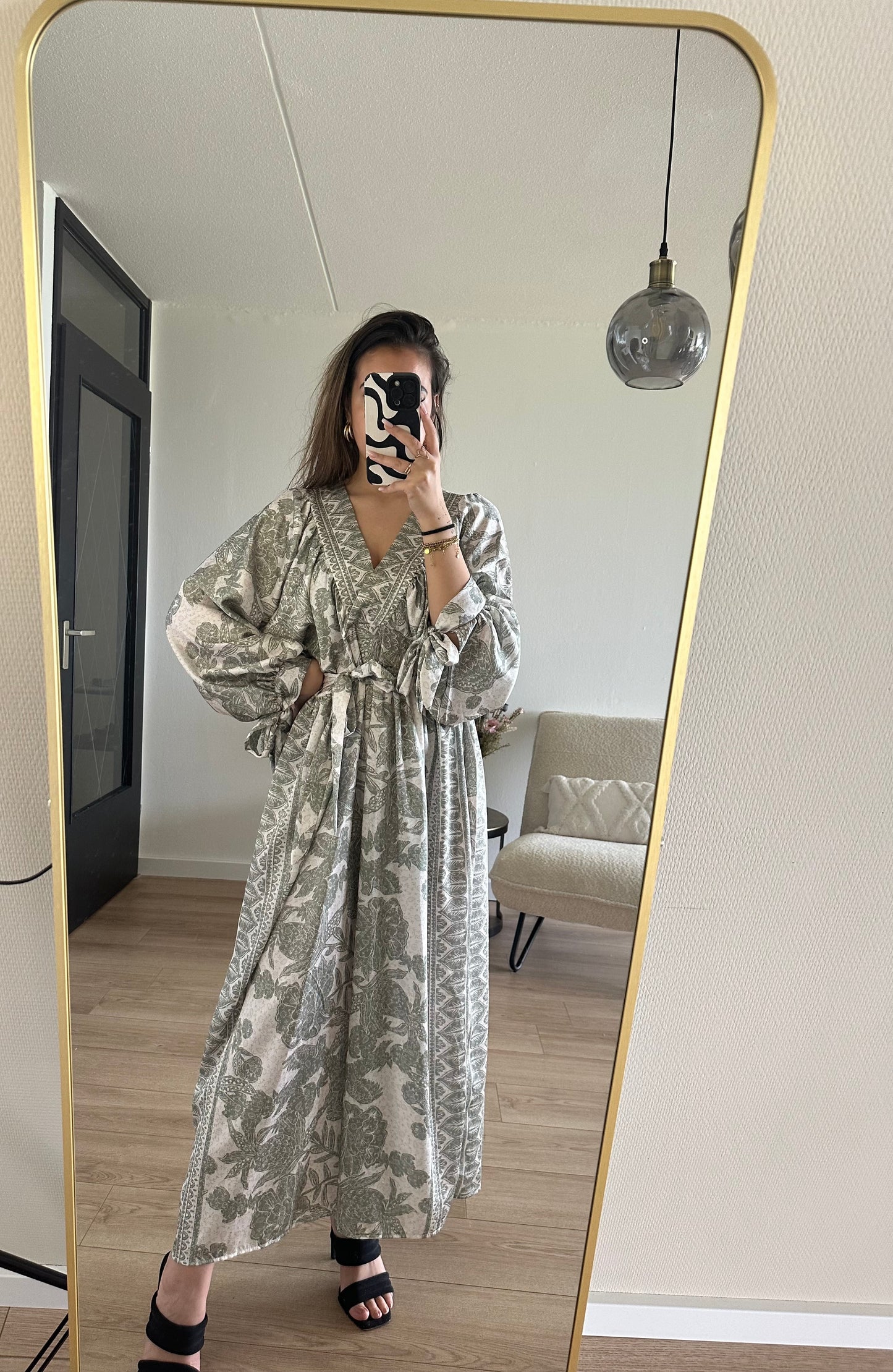 June maxi dress green