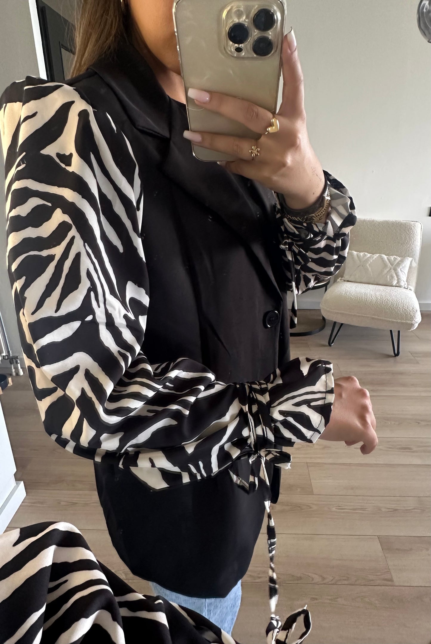 Romy blazer zebra