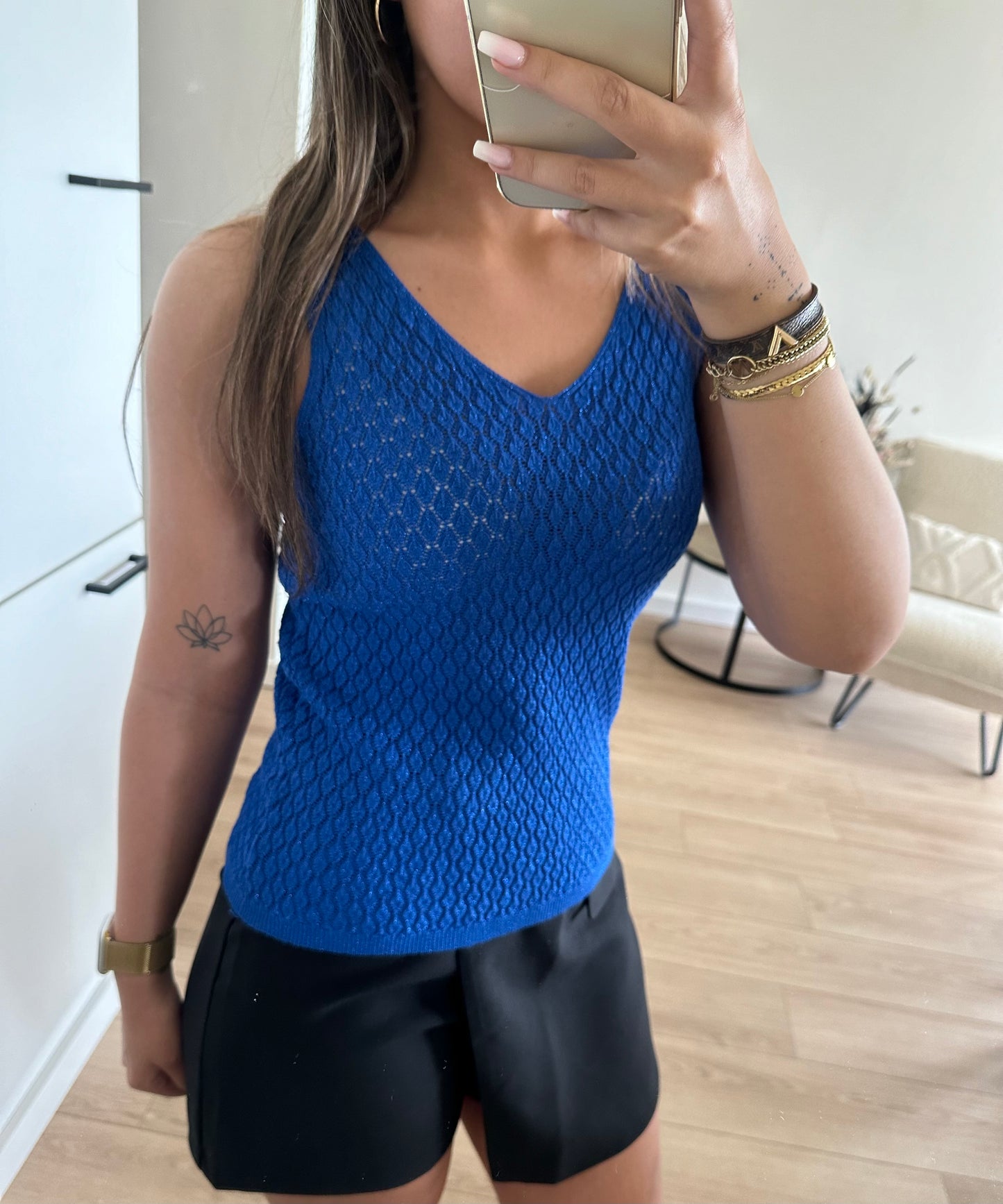 Mia top blue