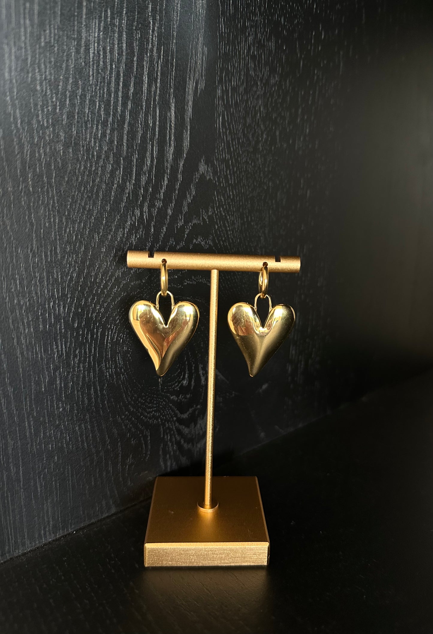 Big heart earrings
