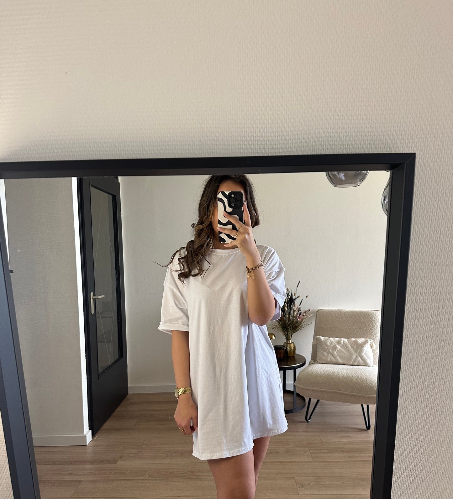 T-shirt dress white