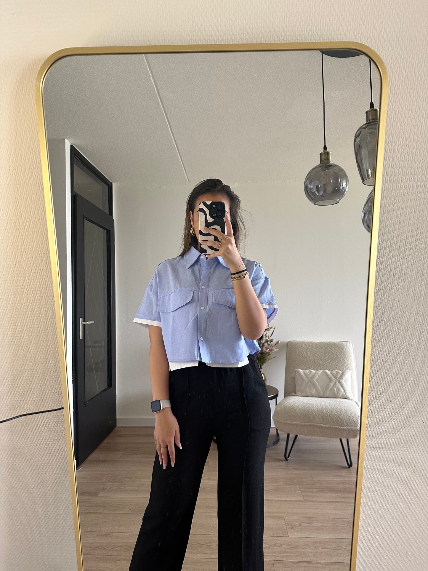 Luna blouse blue