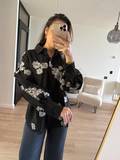 Isa blouse black/silver