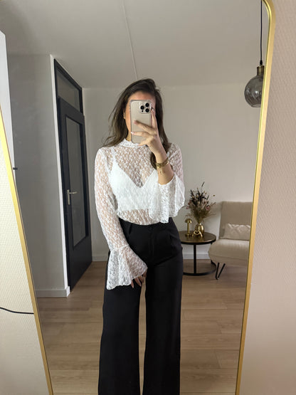 Lua lace top white