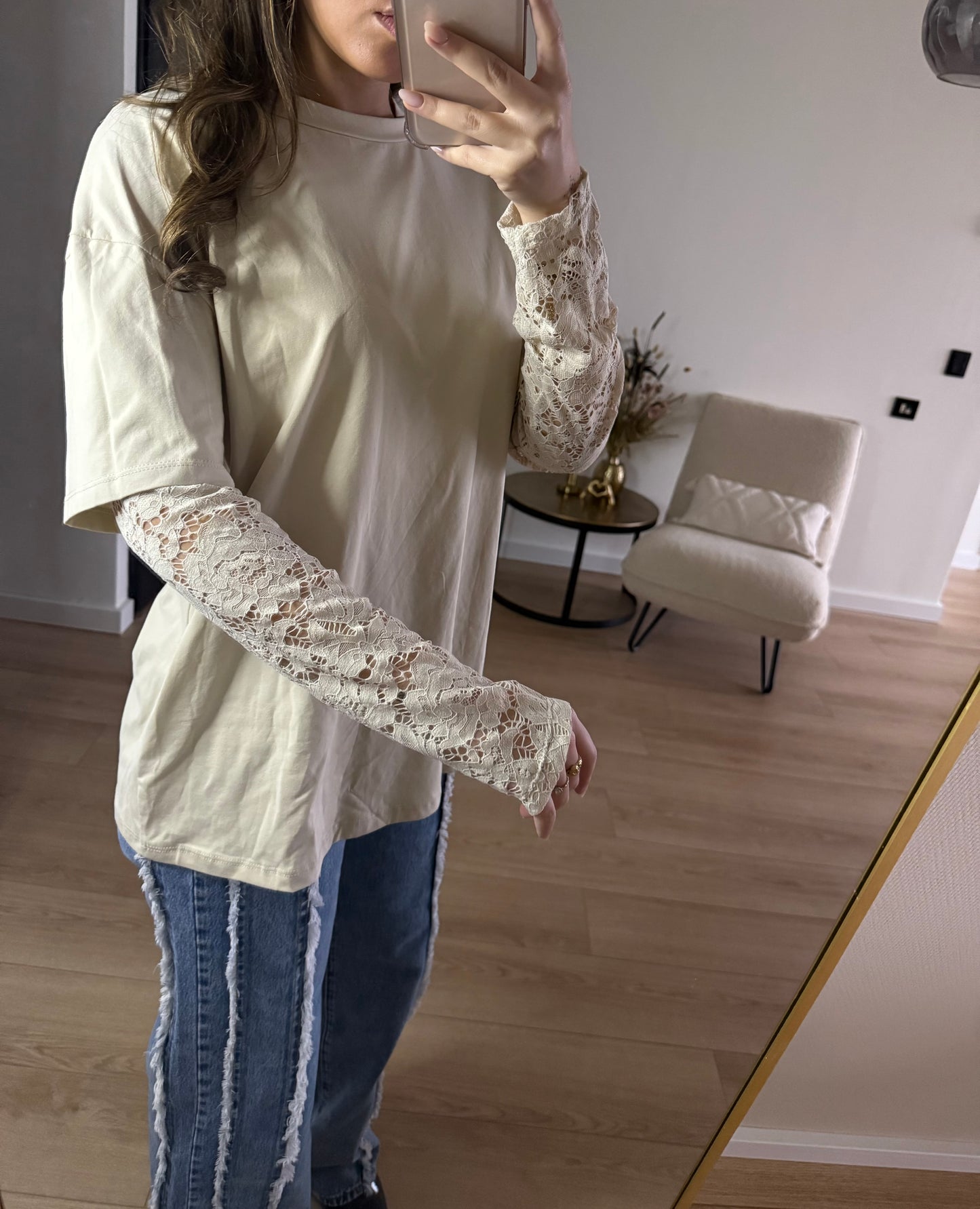 Maeve tee beige