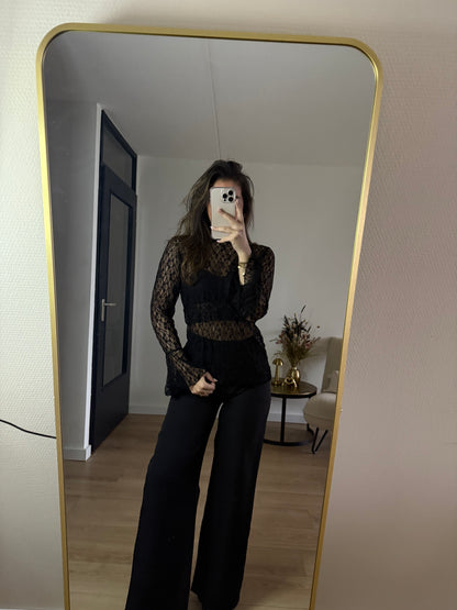 Lua lace top black