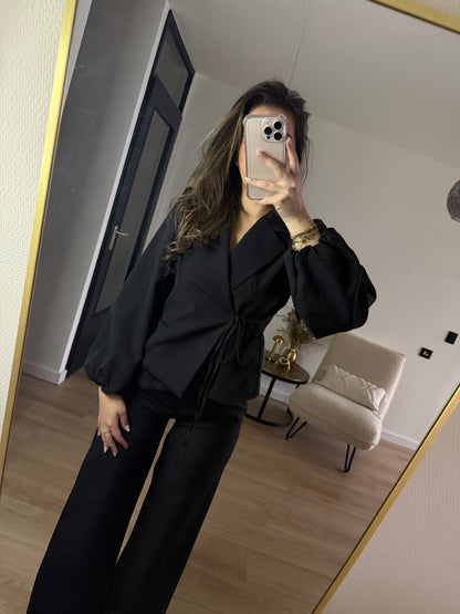 Milly overslag blazer black