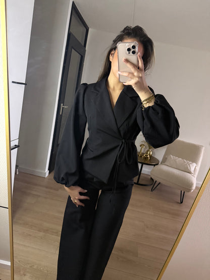 Milly overslag blazer black