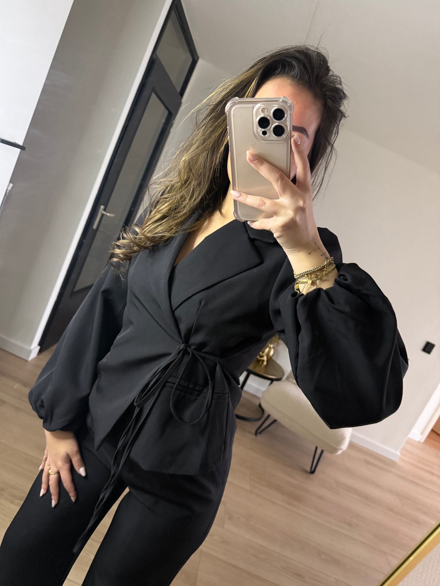 Milly overslag blazer black