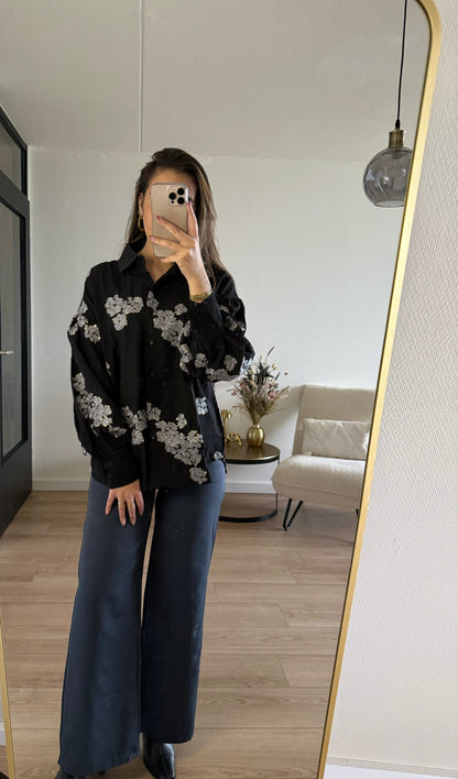Isa blouse black/silver