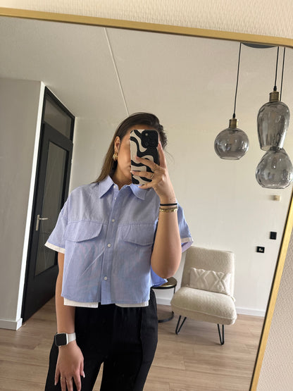Luna blouse blue