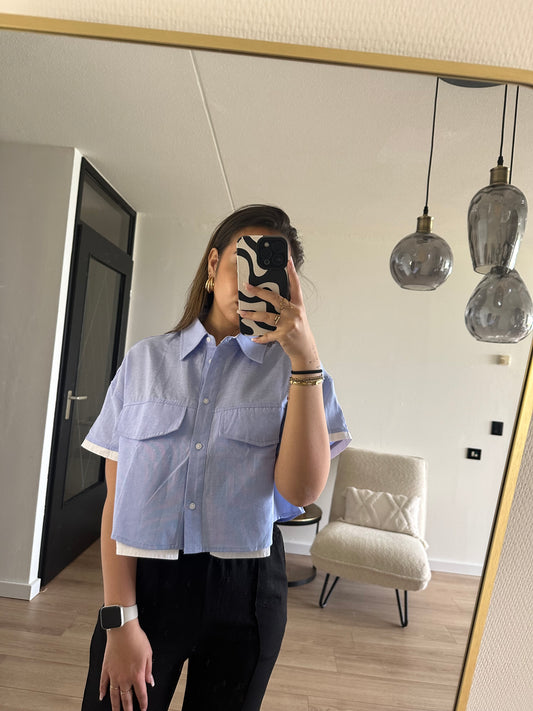 Luna blouse blue